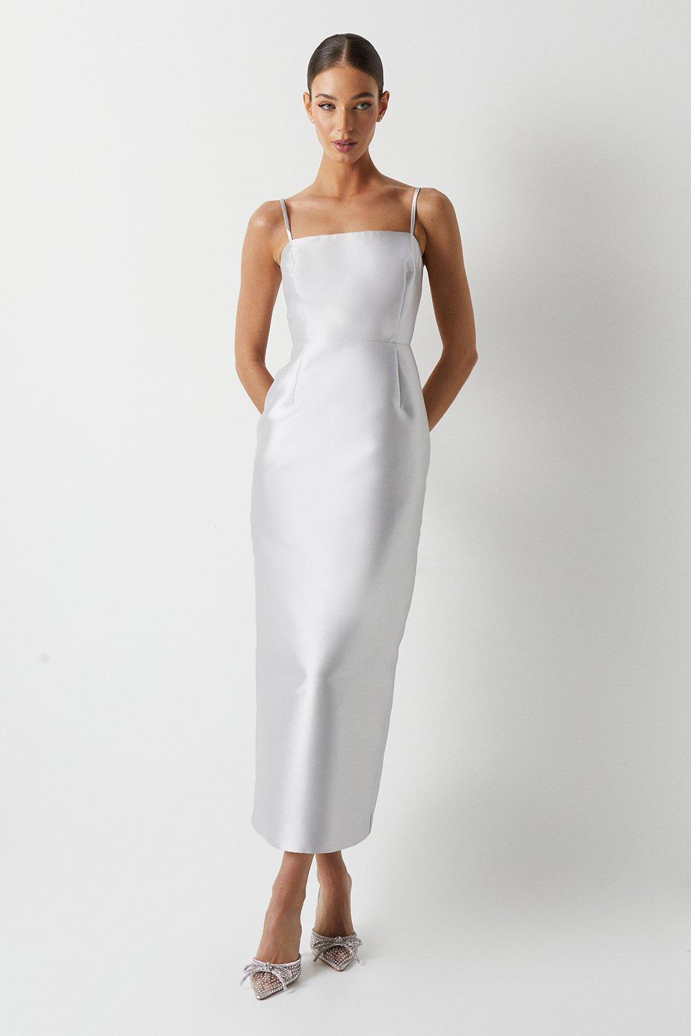 Coast grey bridesmaid outlet dress